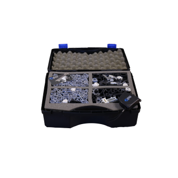 Mallette d'échantillons + mètre déroulant